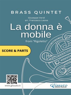 cover image of La donna è mobile--Brass Quintet score & parts